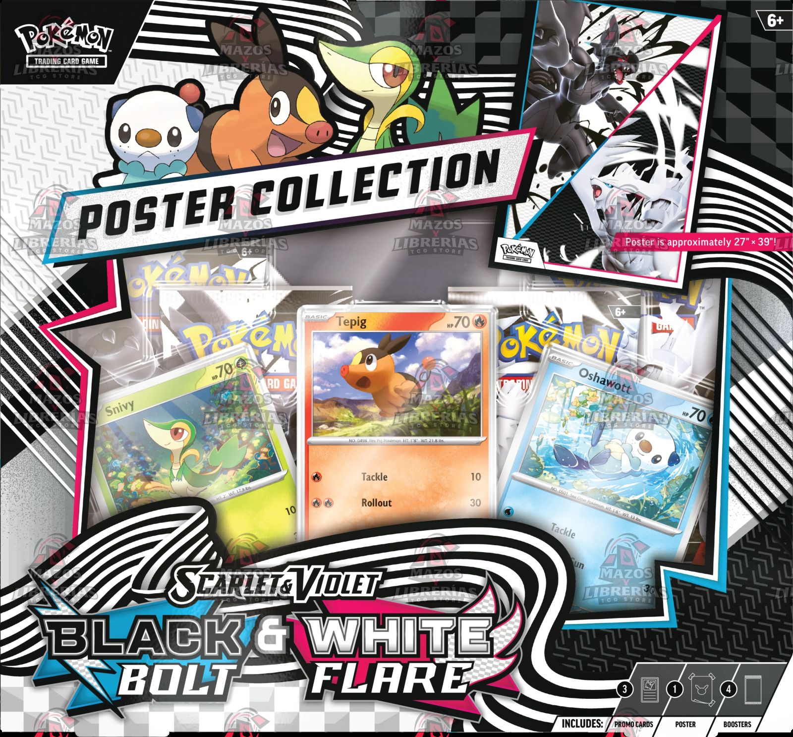 Black Bolt & White Flare - Unova Poster Collection